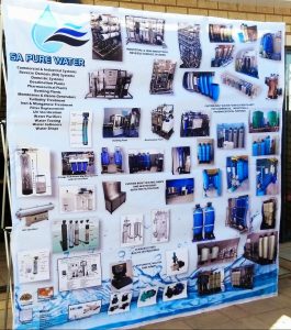 SA Pure Water Banner after Printing