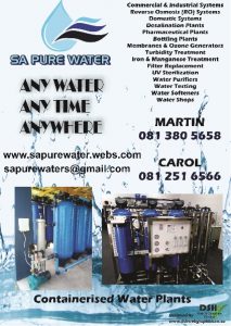 SA Pure Water Pamphlet